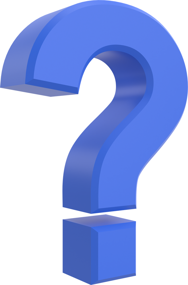 Question mark sign. 3D question mark.