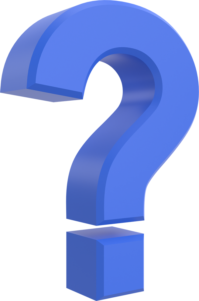 Question mark sign. 3D question mark.